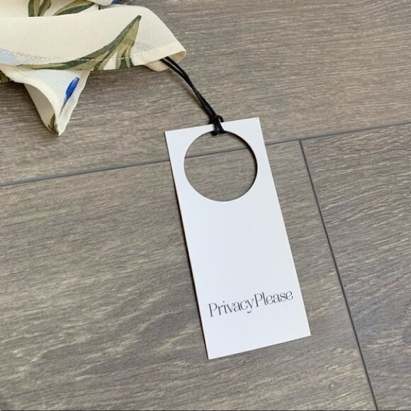 Privacy Please Revolve Women’s Romper Floral Cold Shoulder Cream Purple Small - Picture 9 of 16